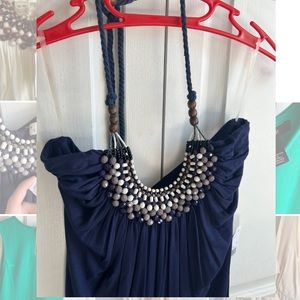 NWT Forever 21 boho beaded top